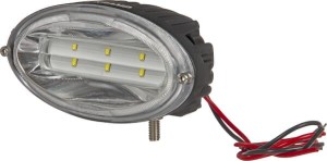 Lampa robocza LED, owalna 30W 2400lm z wtyczką Deutz, światło rozproszone 6 LED Kramp