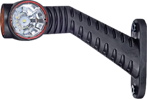 Lampa obrysowa LED, prawa, 0.7/1.4W 12/24V biała/pomarańczowa/czerwona 3 LED Kramp