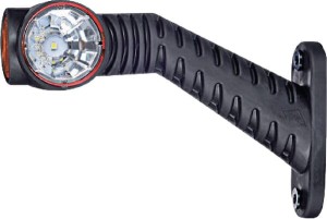 Lampa obrysowa LED, prawa, 0.7/1.4W 12/24V biała/pomarańczowa/czerwona 3 LED Kramp