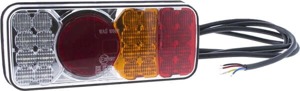 Lampa tylna zespolona LED, prawa, prostokątna, 12/24V Kramp