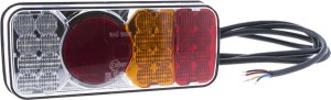 Lampa tylna zespolona LED, prawa, prostokątna, 12/24V Kramp