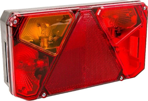 Lampa tylna zespolona, lewa, prostokątna 12/24V 5-pinowa Kramp