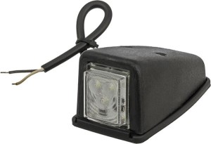 Lampa obrysowa LED, narożna, 0.5/1W kwadratowa, 12/24V biała 3 LED Kramp