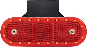 Lampa obrysowa LED, prostokątna, 12/24V z przewodem i uchwytem Kramp