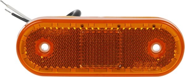 Lampa obrysowa LED, prostokątna, 12/24V z przewodem i uchwytem Kramp