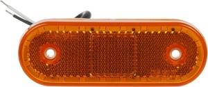 Lampa obrysowa LED, prostokątna, 12/24V z przewodem i uchwytem Kramp