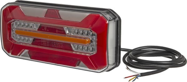 Lampa tylna zespolona LED, prawa, prostokątna 12/24V Kramp