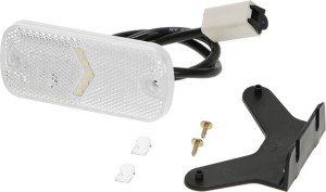 Lampa obrysowa LED, prostokątna, 12/24V z wtyczką Jaeger Kramp