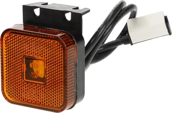 Lampa obrysowa LED, kwadratowa, 12/24V z uchwytem i wtyczką Jaeger Kramp