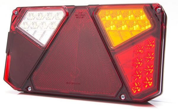 Lampa tylna zespolona LED, prawa, prostokątna, 12/24V Kramp