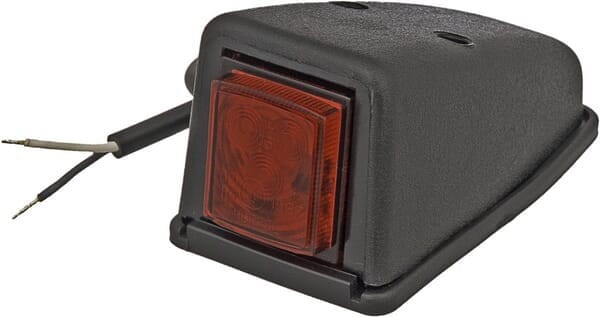 Lampa obrysowa LED, narożna, 0.5/1W kwadratowa, 12/24V czerwona 3 LED Kramp