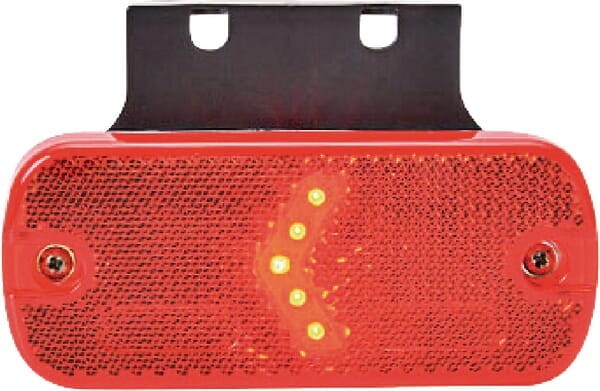 Lampa obrysowa LED, prostokątna, 12/24V z przewodem Kramp