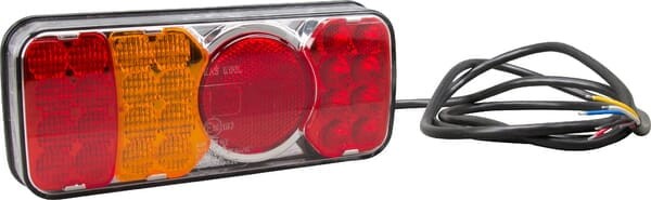 Lampa tylna zespolona LED, lewa, prostokątna, 12/24V Kramp