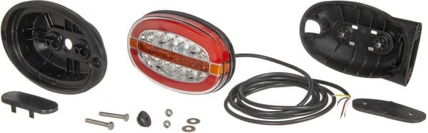 Lampa tylna zespolona LED, lewa/prawa, owalna 12/24V Kramp