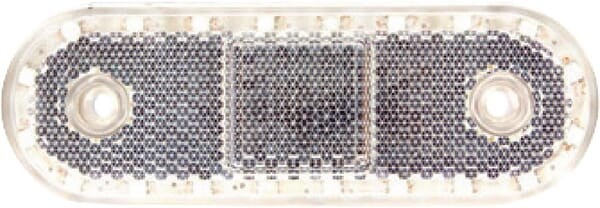 Lampa obrysowa LED, prostokątna, 12/24V z przewodem i uchwytem Kramp