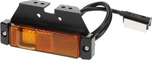 Lampa obrysowa LED, prostokątna 12/24V z uchwytem i wtyczką Jaeger Kramp