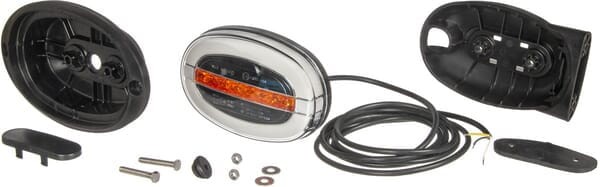 Lampa przednia zespolona LED, owalna, 12-24V 136.4x91x40 mm Kramp