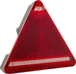 Lampa tylna zespolona LED, lewa, trójkątna, 12/24V 5-pinowa Kramp