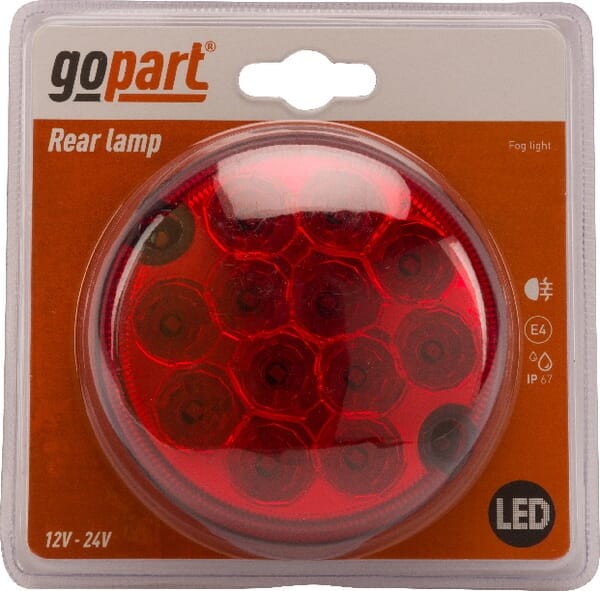 Lampa tylna przeciwmgielna LED, 12/24V