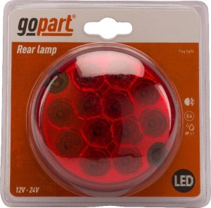 Lampa tylna przeciwmgielna LED, 12/24V