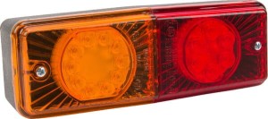 Lampa tylna zespolona LED, prostokątna, 12/24V 5-pinowa Kramp
