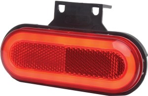 Lampa obrysowa LED, prostokątna, 12-24V, 124x49x20 mm, Kramp