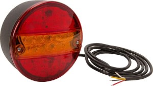 Lampa tylna zespolona LED, okrągła, 24V Ø 142 mm Kramp