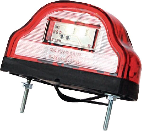 Lampa oświetlenia tablicy rejestracyjnej LED, czerwona 12/24V Kramp