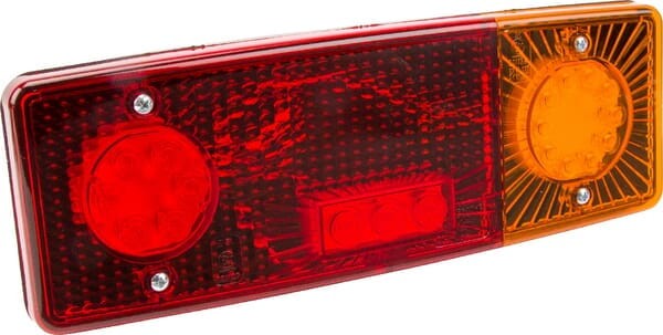 Lampa tylna zespolona LED, prawa, prostokątna, 12/24V 5-pinowa Kramp