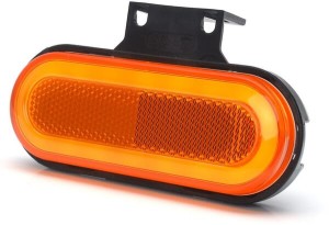 Lampa obrysowa LED, prostokątna, 12/24V z przewodem Kramp