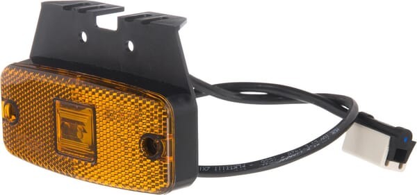 Lampa obrysowa LED, prostokątna, 12/24V z uchwytem i wtyczką Jaeger Kramp