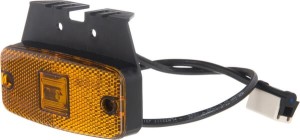 Lampa obrysowa LED, prostokątna, 12/24V z uchwytem i wtyczką Jaeger Kramp