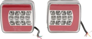 Lampa tylna zespolona LED, prostokątna, 12/24V 98.8x106.5x35.0 mm gopart