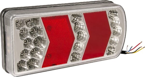Lampa tylna zespolona LED, lewa prostokątna, 12/24V 228x106x40 mm gopart