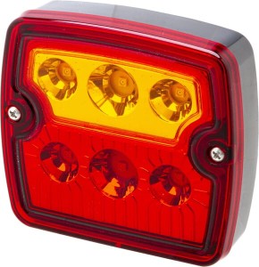 Lampa tylna zespolona LED, LZD967 kwadratowa 12/24V