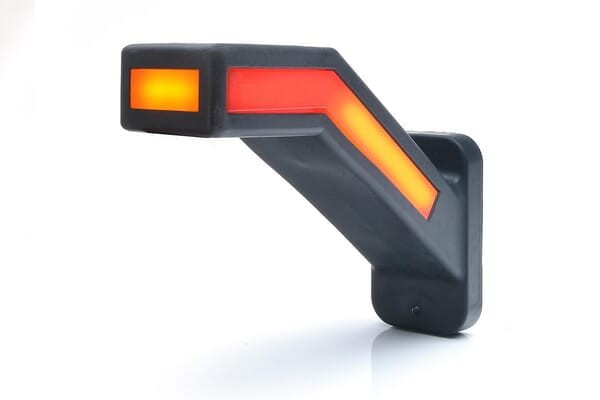 Lampa obrysowa LED lewa, 12-24V z kierunkowskazem dynamicznym Kramp