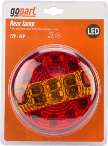 Lampa tylna zespolona LED, okrągła, 12-24V, Ø 140 mm gopart