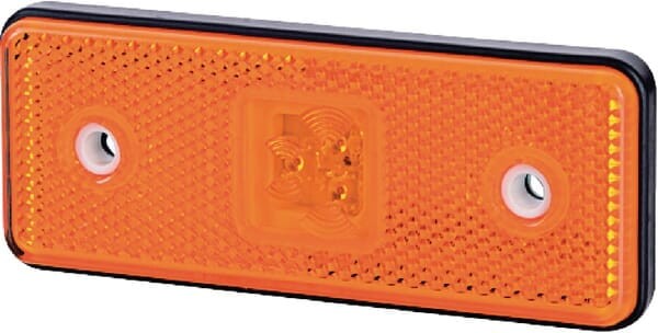 Lampa obrysowa LED, 0.4/0.7W prostokątna, 12/24V pomarańczowa, 3 LED gopart