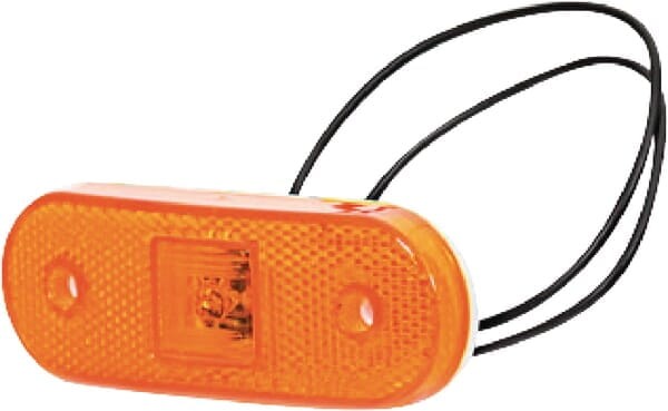 Lampa obrysowa LED, prostokątna, 12/24V z przewodem i uchwytem Kramp