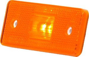 Lampa obrysowa LED, prostokątna, 12/24V z przewodem Kramp