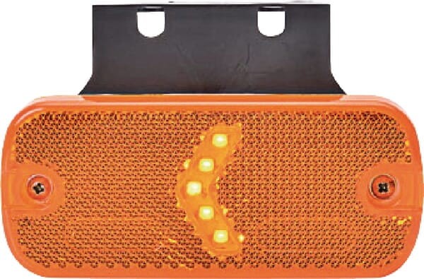 Lampa obrysowa LED, prostokątna, 12/24V z przewodem Kramp