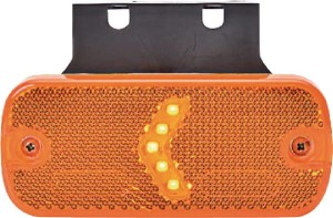 Lampa obrysowa LED, prostokątna, 12/24V z przewodem Kramp