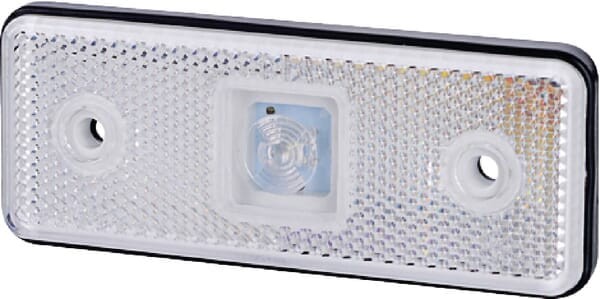 Lampa obrysowa LED, 0.4/0.7W prostokątna, 12/24V biała, 1 LED gopart