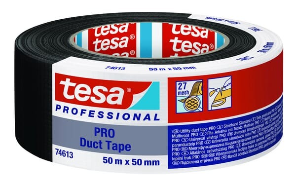 Taśma klejąca PRO, 50 m x 50 mm, czarna