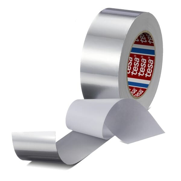 Taśma aluminiowa, odkształcalna z papierową przekładką 50 m x 50 mm Tesa®