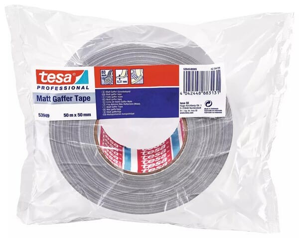 Gaffer tape matt 50mmx50M. Grey