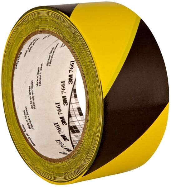 Hazard warning Tape 766, yellow/black, 50mm x33M, 3M™