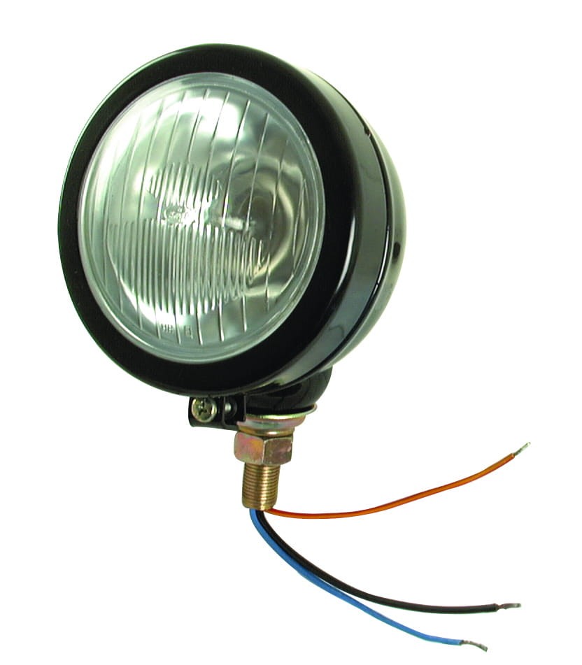 Lampa okrągła metal.12V z żar.