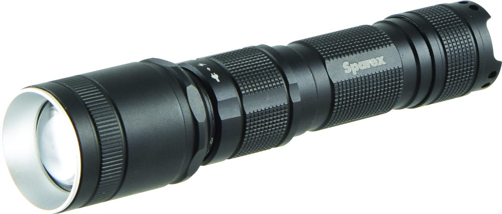 LED ładowalna latarka 600 Lm, regulacja kąta