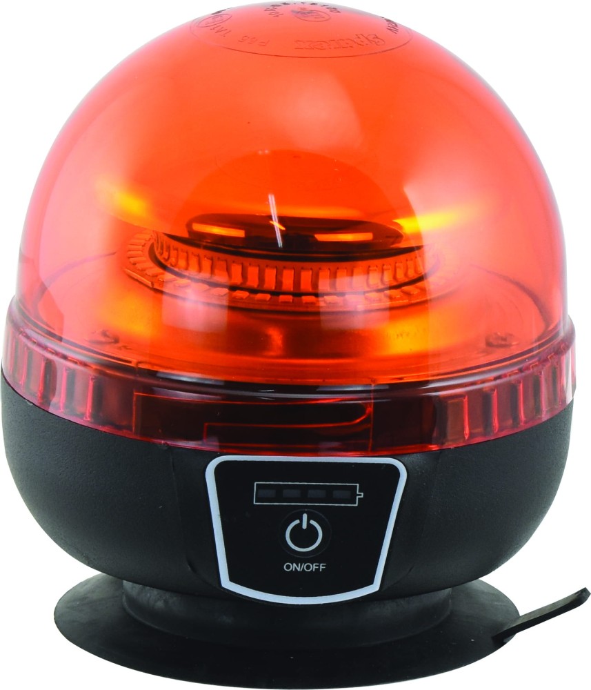 Akumulatorowa lampa ostrzegawcza - LED, Na magnes, 12/24V